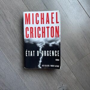 Michael Crichton 'État d'Urgence' Book